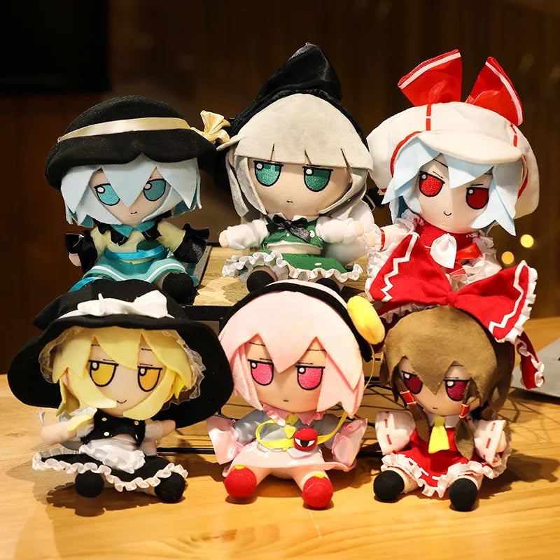 1pc 20CM Hot Game Touhou Project Dolls Cute Hakurei Marisa Kirisame Plushie Toys Stuffed Soft Japan Anime Pillow for Child