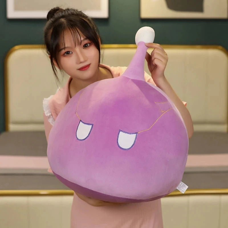 10CM Cosplay Slime Anime Cartoon Game Genshin Impact Velvet Plush Pillow Project Elements Kids Toys Girls Gifts Spinning Ball