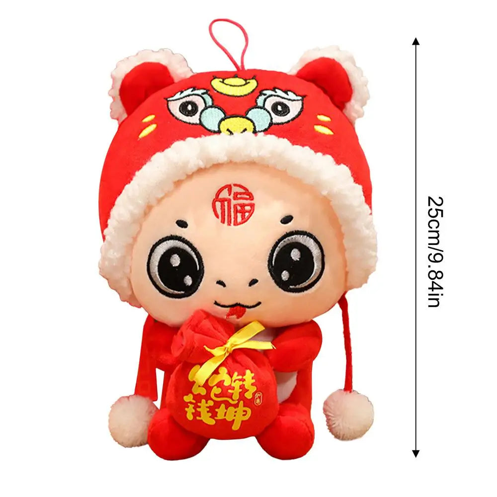 2025 Hot Sale Chinese New Year Mascot Cartoon Snake Plush Doll  Spring Festival Decor Cute Toys For Kids Festive Home Decor