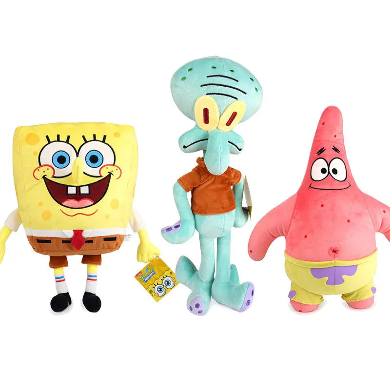 22-40Cm 100% Genuine Spongebob Patrick Star Kawaii Cartoon Animal Plush Toy Stuffed Doll Cartoon Soft Kids Toys Birthday Gift