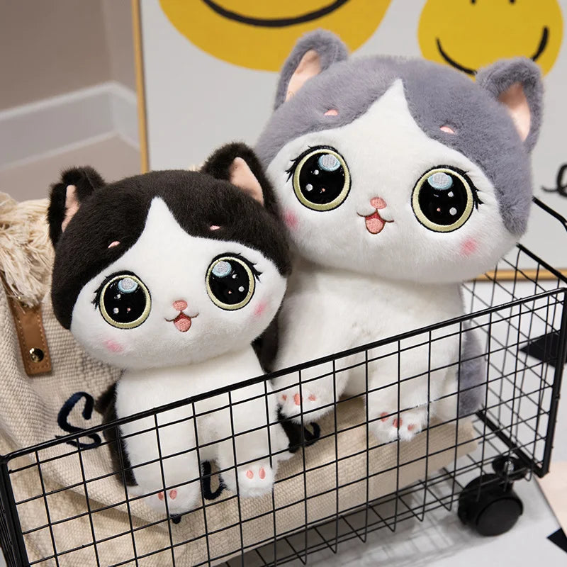 2Sizes of Cuddly Cat Plush Toys the Healing Series of Cats Brings Warmth and Peace of Mind to for Children's Companionship Gifts