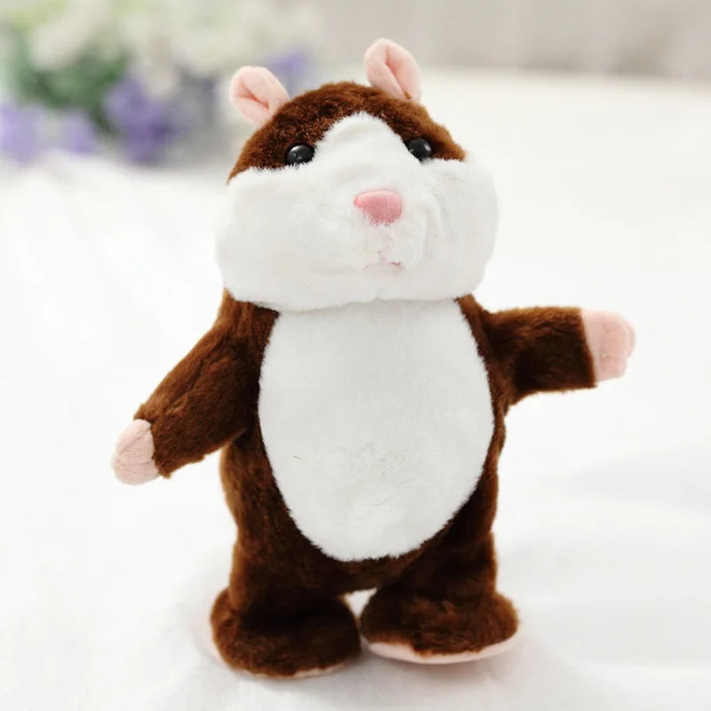 Talking Hamster Plush Toys Speak Talk Sound Record Repeat Stuffed Plush Animal Kawaii Hamster Toy for Children Kid Xmas Gift