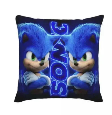 HOT Sonic Home Sofa Decorative Pillow Car Living Room Pillow Short Plush Gift for Girls Kids Boys Various Choices of Pillowcases