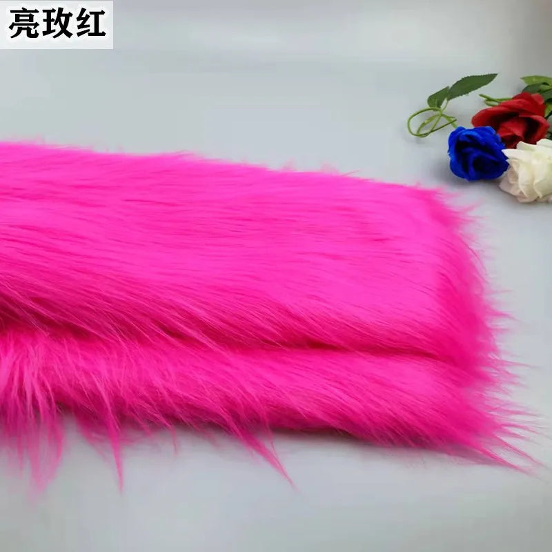 35Colours 12cm Imitation Plush Fur Fabric For DIY Photo Props chair decorative background Plush mat animal toy doll fabric