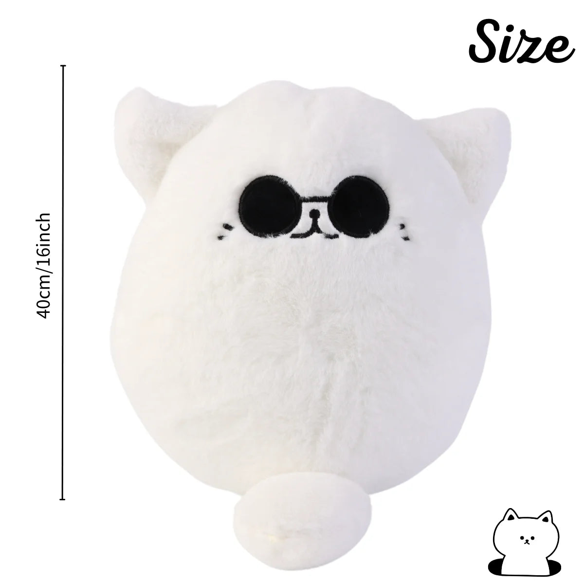 32cm Soft Gojo Cat Plush Pillow Hot Anime Sunglasses White Cat Plushies Toys Stuffed Animals Doll Home Decor Kids Birthday Gift