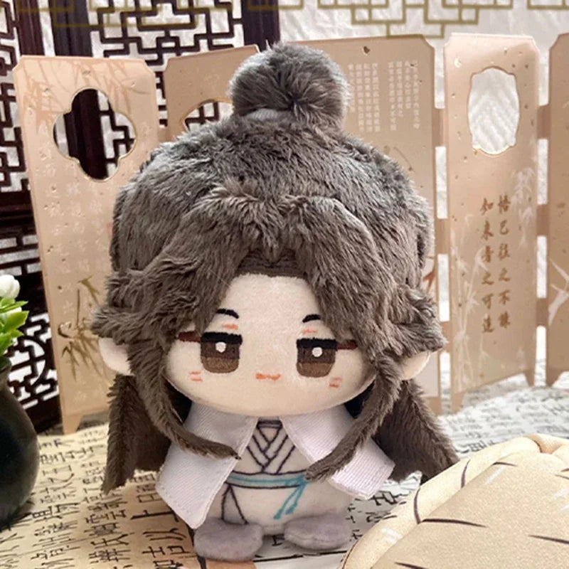 Heaven Officials Blessing Anime Figure Hua Cheng Xie Lian Plush Doll Kawaii Sitting Posture Q Vesion Pendant Stuffed Toy Gift