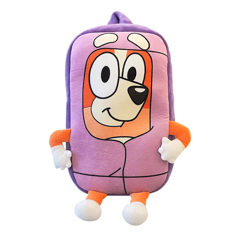 Bluey And Bingo Plush Backpack Anime Figure Muffin Dog Models Cartoon Fashion Mini Schoolbag Storage Bag Gift For Children