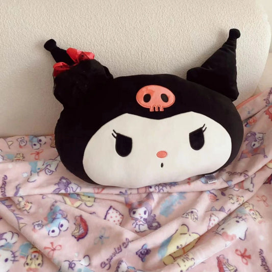 45cm Very Soft Kuromi Plushies Comfortable Stuffed Anime Throw Pillow Sofa Bed Back Cushion Cuddly Plush Toy Xmas Gifts