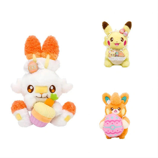 Pokemon Easter Delicious Festival Series: Bunny, Paddle, Pickup, Plush Toy Doll, Festival Gift