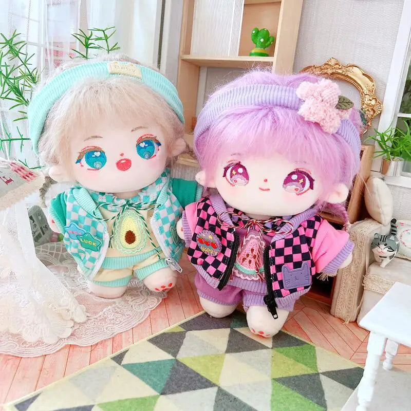 20cm IDol Doll Plush Cotton Star Dolls Kawaii Stuffed Baby Plushies No Attributes Dolls Toys Fans Collection Children Gifts