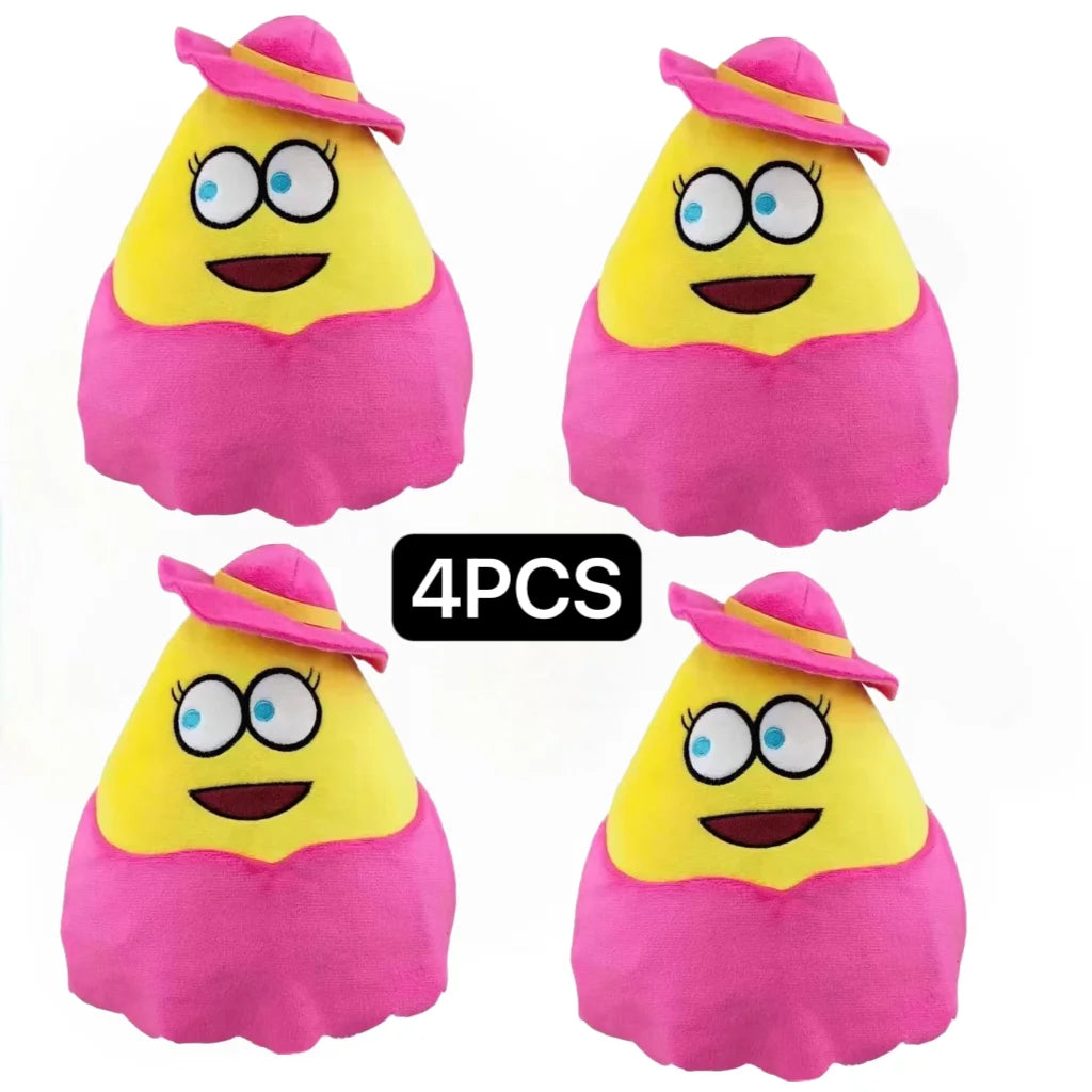 Pou Plush Cartoon Alien Toy, Kawaii Stuffed Animal Boneca, Figura do Jogo Quente, Presentes para Fãs, 22cm