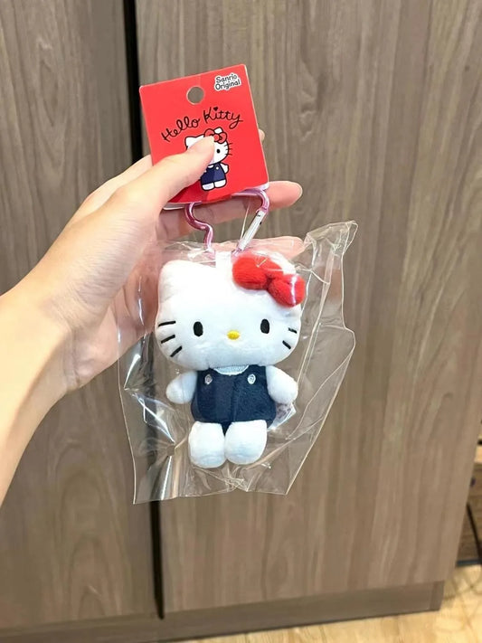 Sanrio Hello Kitty Plush Stuffed Soft Doll Keychain Cartoon Hello Kitty Plushies Bag Pendant Accessories Girls Gift Kids Toys