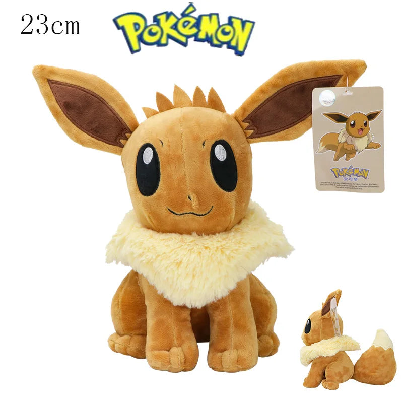 Bigger POKEMON Glaceon Plush Espeon Sylveon Leafeon Jolteon Eevee Vulpix Umbreon Stuffed Soft Toys Doll Cartoon Christmas Gifts