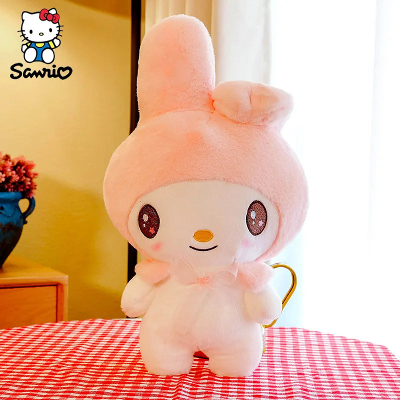 Kawaii Sanrio Plush Toys 25cm Kuromi My Melody Plushies Dolls Cute Sanrio Merch Cartoon Anime Stuffed Plush Toys Birthday Gifts