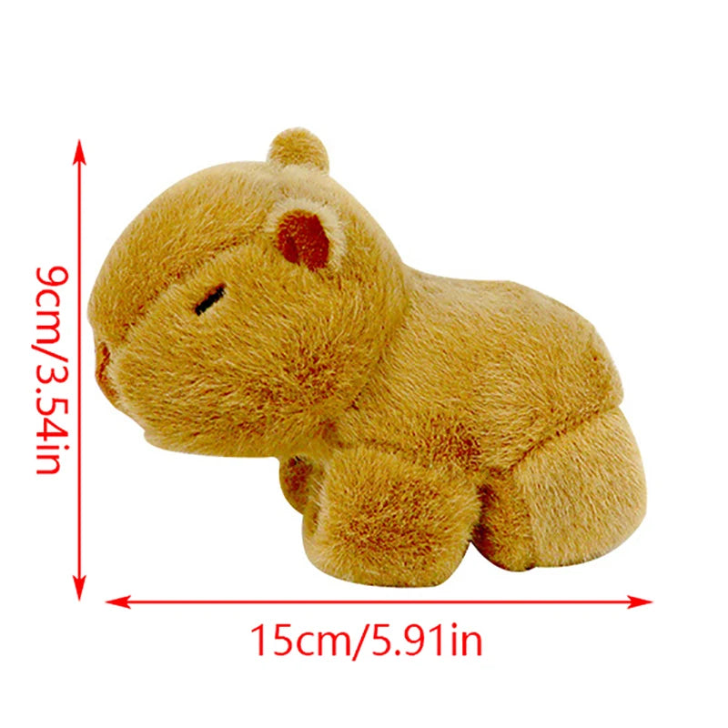 Four Colors Capybara Animal Slap Snap Wrap Wristband Bracelet Plush Stuffed Animal Kawaii Capybara Hand Ring Toys Wristband