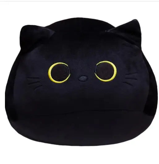 Kawaii Black Cat 20cm Plush Doll High Quality Plump Animal Kitten Stuffed Soft Gifts for Boys Girls Friends Decorate Childrens