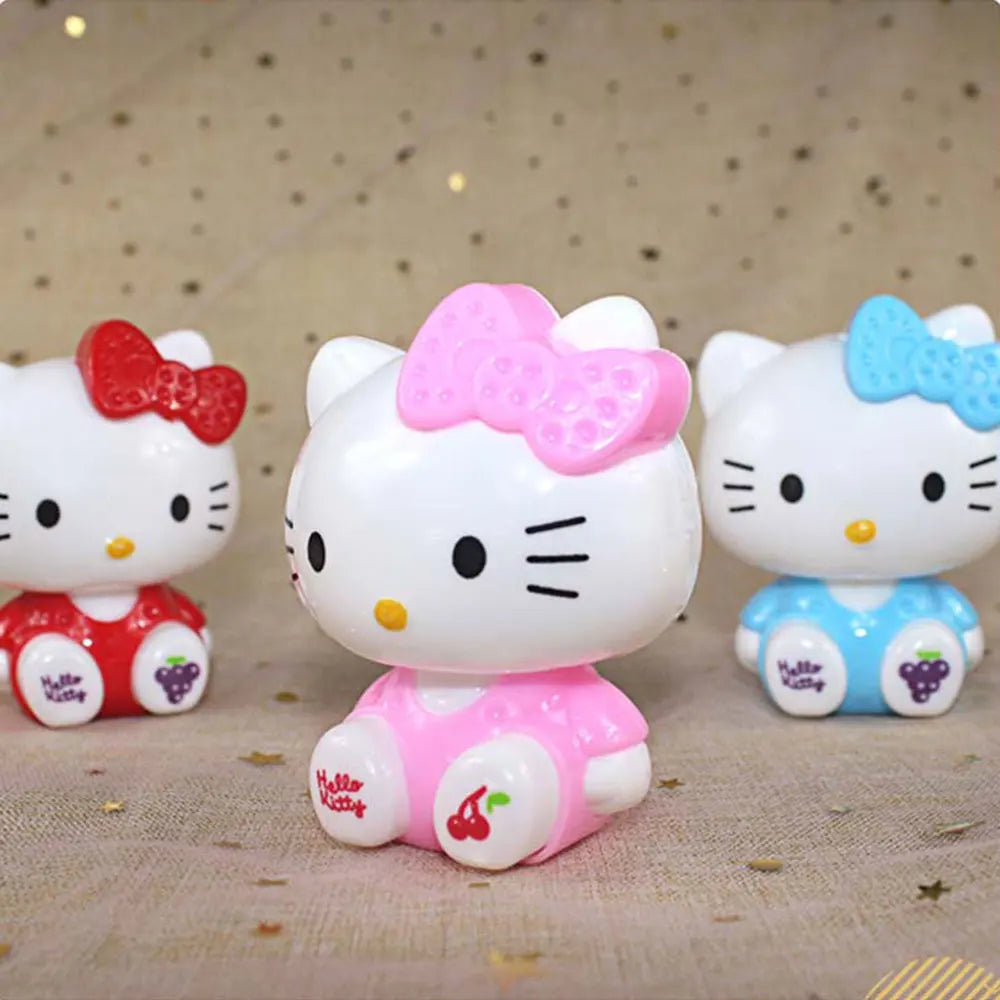 Sanrio Figuren Doll Cute Hello Kitty Action Figure Cake Decoration PVC Model Desktop Toy Car Deco Ornaments Children's Gift