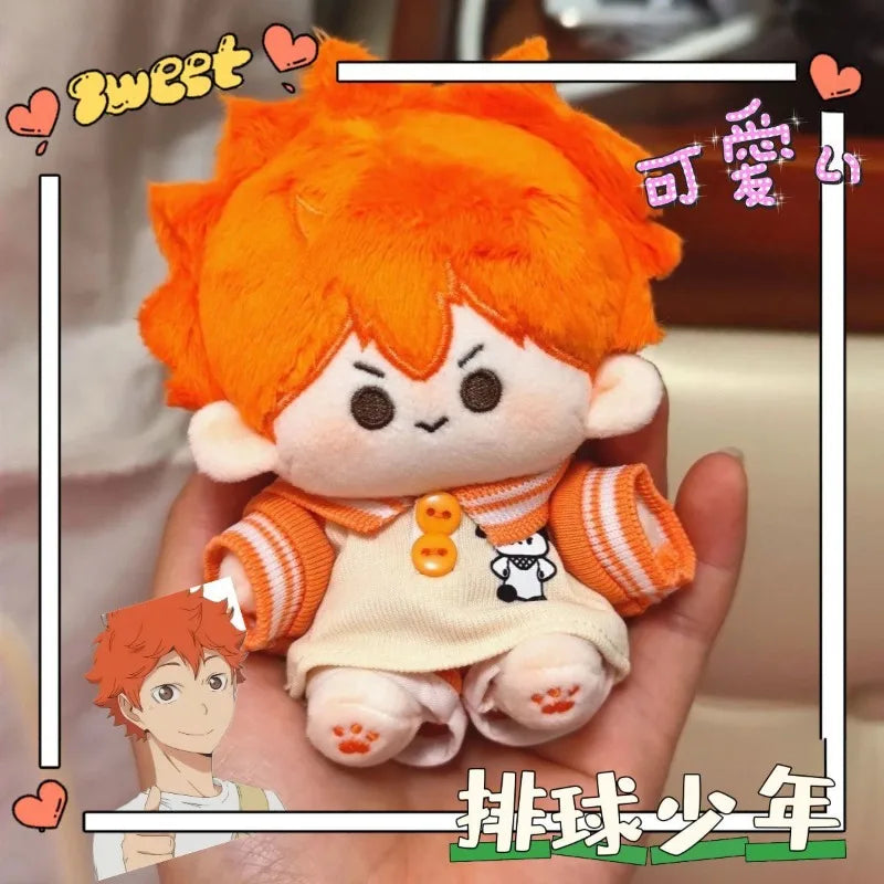 Volleyball Boy Plush Doll Hinata Xiangyang Car Keychain Children's School Bag Pendant Animation Peripheral 2D Holiday Gift