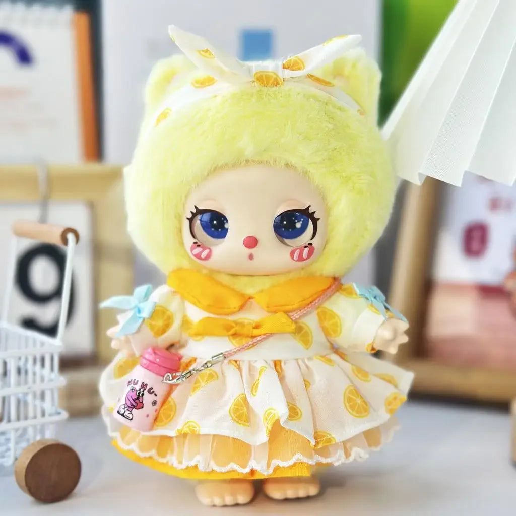 Mini Doll'S Clothes Outfit Decoration For Liila Lucky Cat Idol beautiful dress Little Clothes