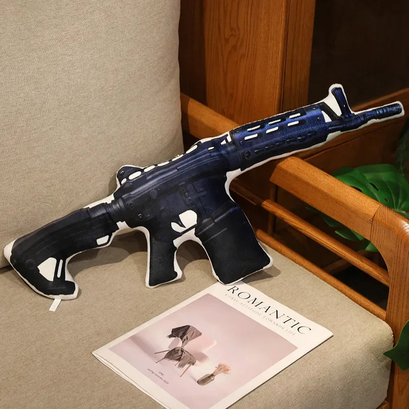 Super Cool Realistic Stuffed Printed Firearm Plush Toys Soft Funny Lifeiliek Rifle Sniper Rifle Toys Game Props For Boys