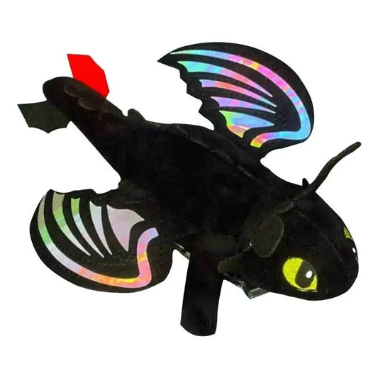 Toothless Car Doll Black Dragon On Car Roof Wings Will Sway With The Wind Upgraded Colored Glowing Wings Car Ornaments