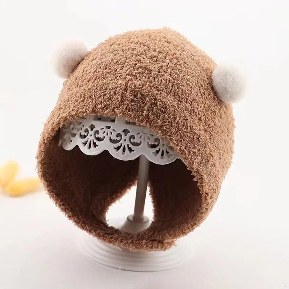 Plush Hat Warm Autumn Winter Hats Hip Hop Soft Warmer Bonnet Pullover Cap Skullies Cap Newborn Cap Newborn Toddler