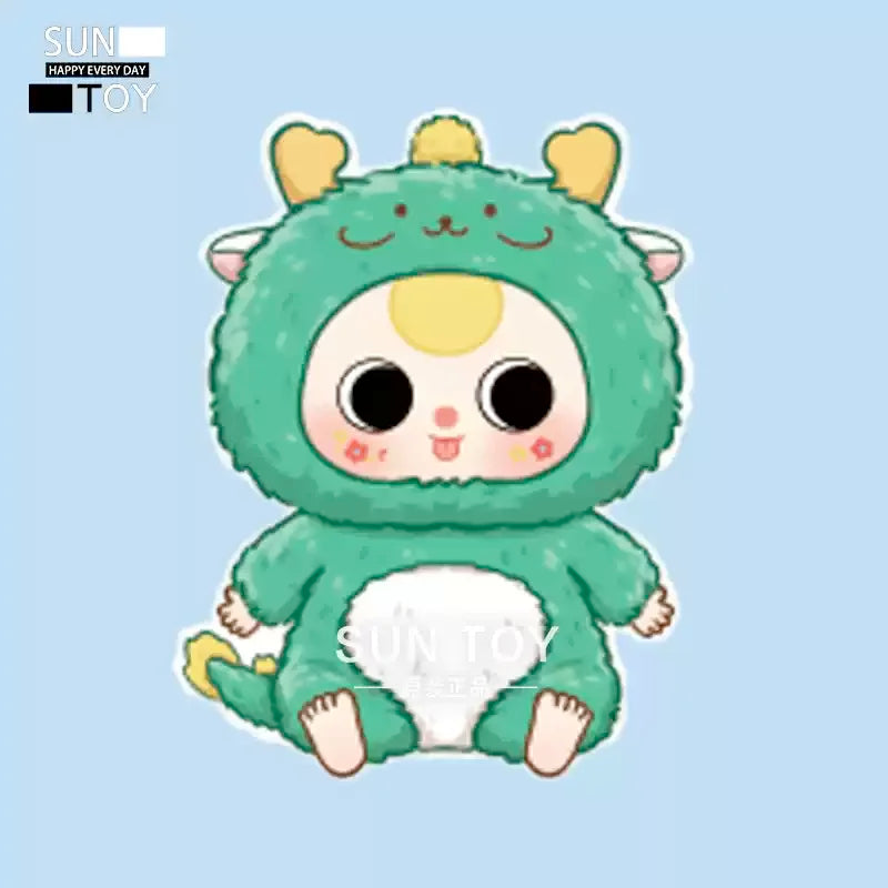 New In Stock Genuine Blind Box Baby Three Chinese Zodiac Model Series Plush Cute Doll Desktop Accessories Kids Toys Girl Xmas