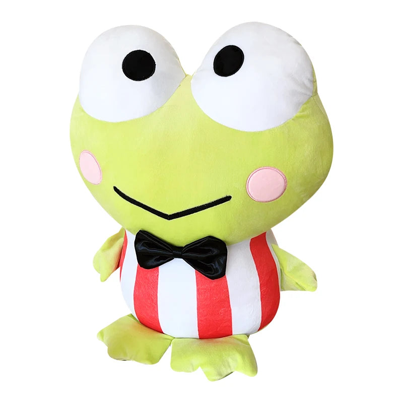 Sanrio Kero Kero Keroppi Plush Toy Lovely Gentleman Big Eyed Frog Plushies Cuddly Pillow Kero Kero Keroppi Stuffed Doll Kid Gift