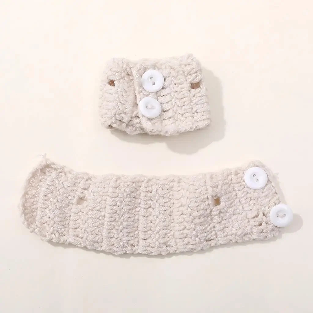 Cute cartoon doll For boss dog clothes change clothes wool crocheted sweater DIY handmade accessories