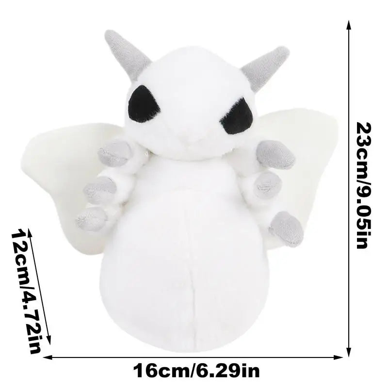 White Plush Mothmans Pillow Soft Stuffed Animals Doll Hugable Moth Stuffed Toy For Kids Children Birthday Festival Parties Gifts