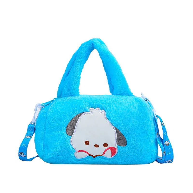 Sanrio Oumei Leti Strawberry Bear Kuromi Plush Bag Cute Shoulder Bag Cross Body Bag Birthday Gift Girl Wholesale Special Offer