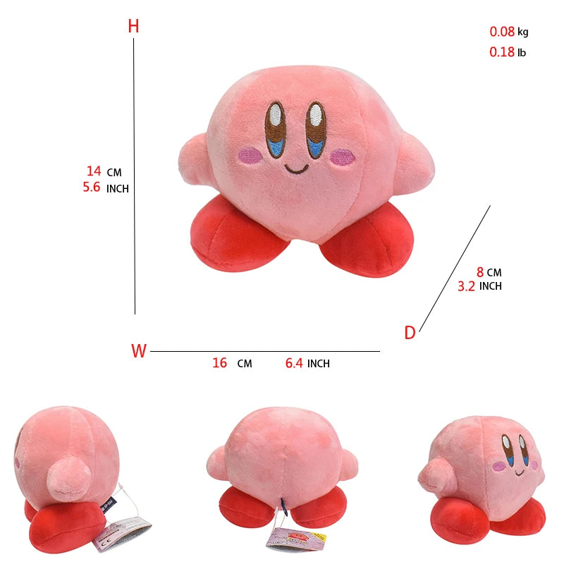 Kirby King Dedede Waddle Dee Meta Knight Elfilin Plush Toy Kawaii Cartoon Peluche Doll for Kids Birthday Christmas Gift