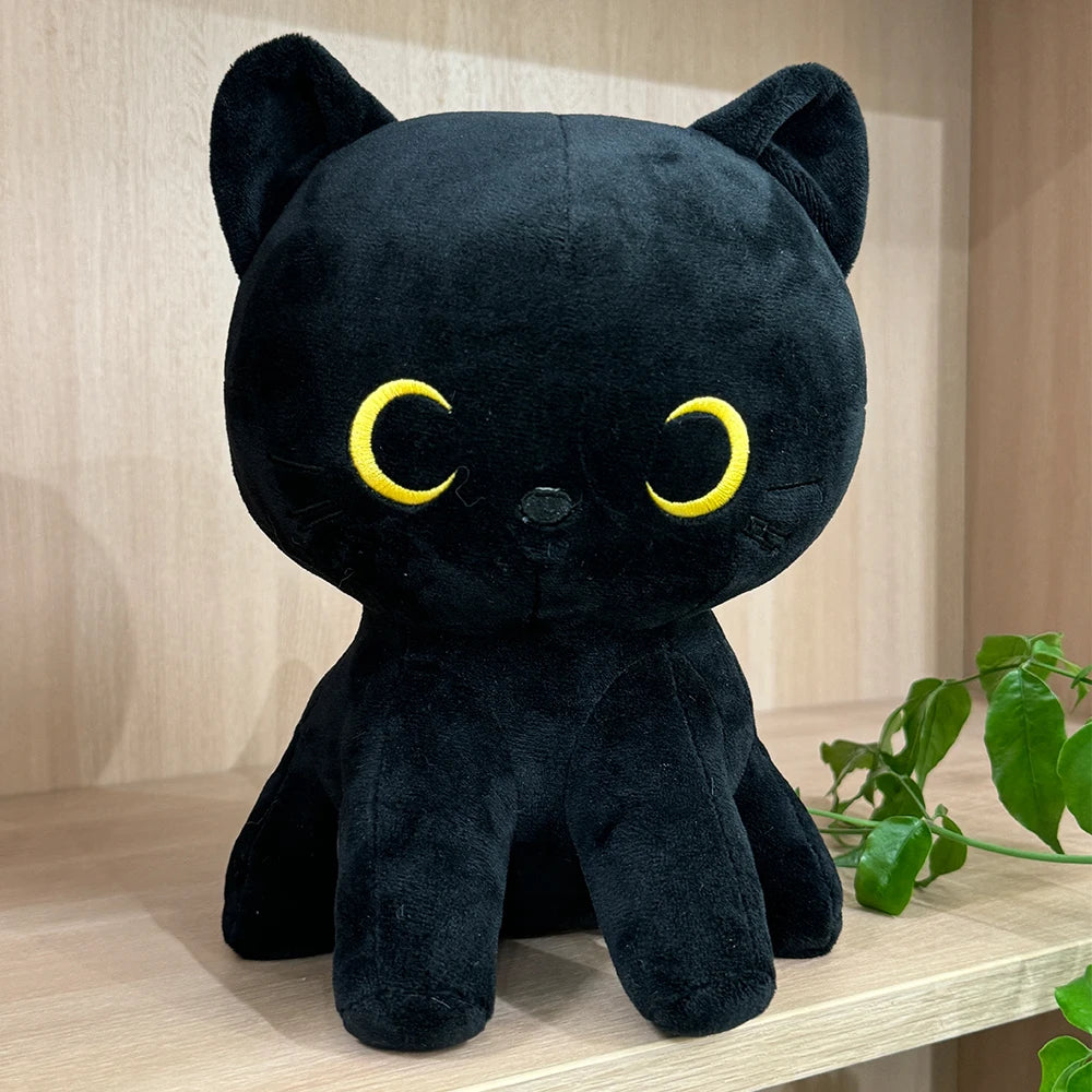 TreasuringU Lovely Black Cat Plush Toys Kawaii Stuffed Animal Black Dolls House Sofa Car Pillows Children Birthday Gifts