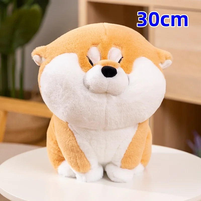 Cute Cartoon Akita Dog Plush Toy Soft Shiba Inu Puppy Stuffed Animal Dolls Accompany Baby Sleeping Pillow For Girls Kids Gifts