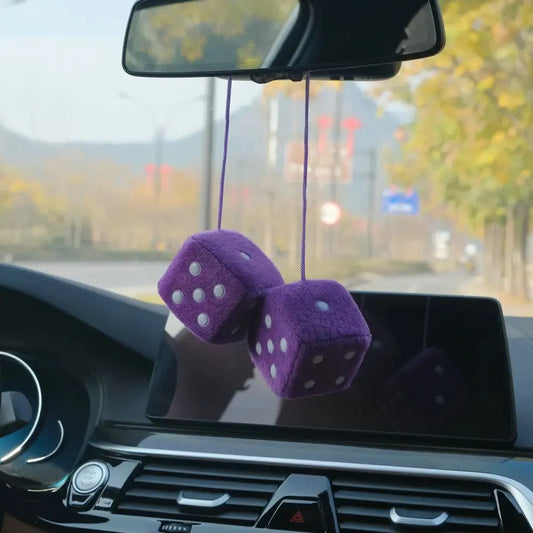 Car Pendant Children'S Digital Toys Fun Plush Dice Puzzle Simulation Points Color Pendant Six Color Numbers Sponge Square Dice