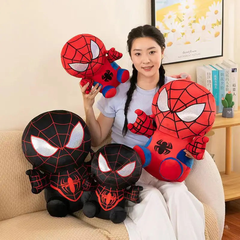 Spider Man Plush Dolls Toys 25CM Marvel Figure Model Plushies Stuffed Doll Home Room Decor Peluche Pillow Birthday Gifts