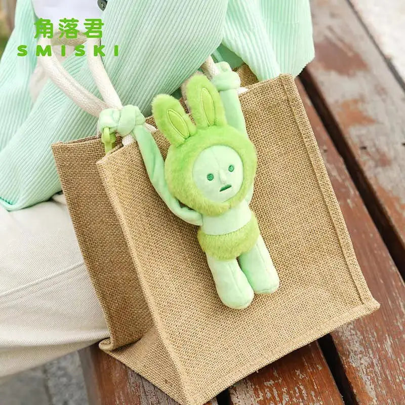 New Smiski Figure Corner Jun Strap Doll Pendant Doll Car Pendant School Bag Backpack Doll Ornaments Gift Cute Soft Carry-On Toy