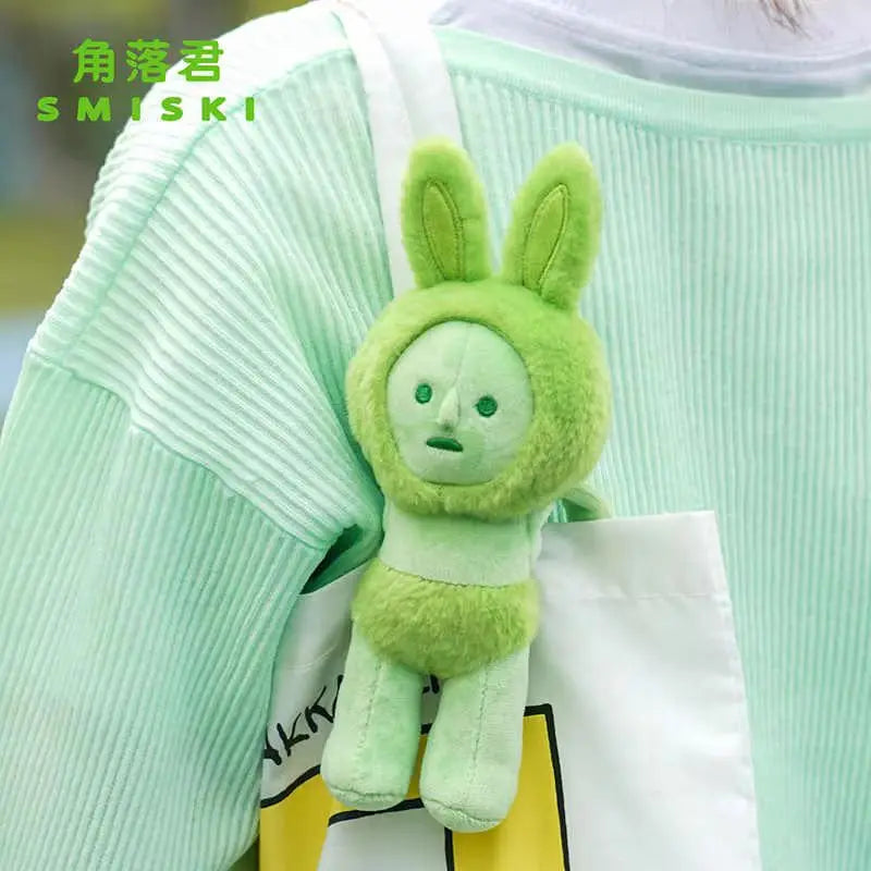 New Smiski Figure Corner Jun Strap Doll Pendant Doll Car Pendant School Bag Backpack Doll Ornaments Gift Cute Soft Carry-On Toy