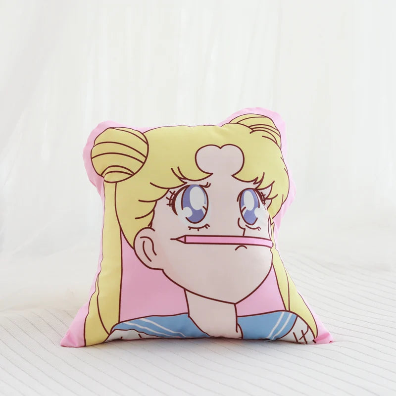 Anime Sailor Moon Plush Pillows Cartoon Image Printed Stuffed Kawaii Room Decor Girlish Sofa Cushion Exquisite Gift For Girls