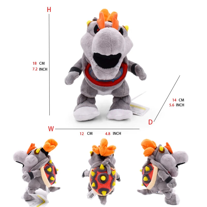 super Mario Bros Plush Toys Wonder Bowser Jr Meowser Lemmy Iggy Bowser Anime Stuffed Cartoon Peluche Dolls Kids Gifts