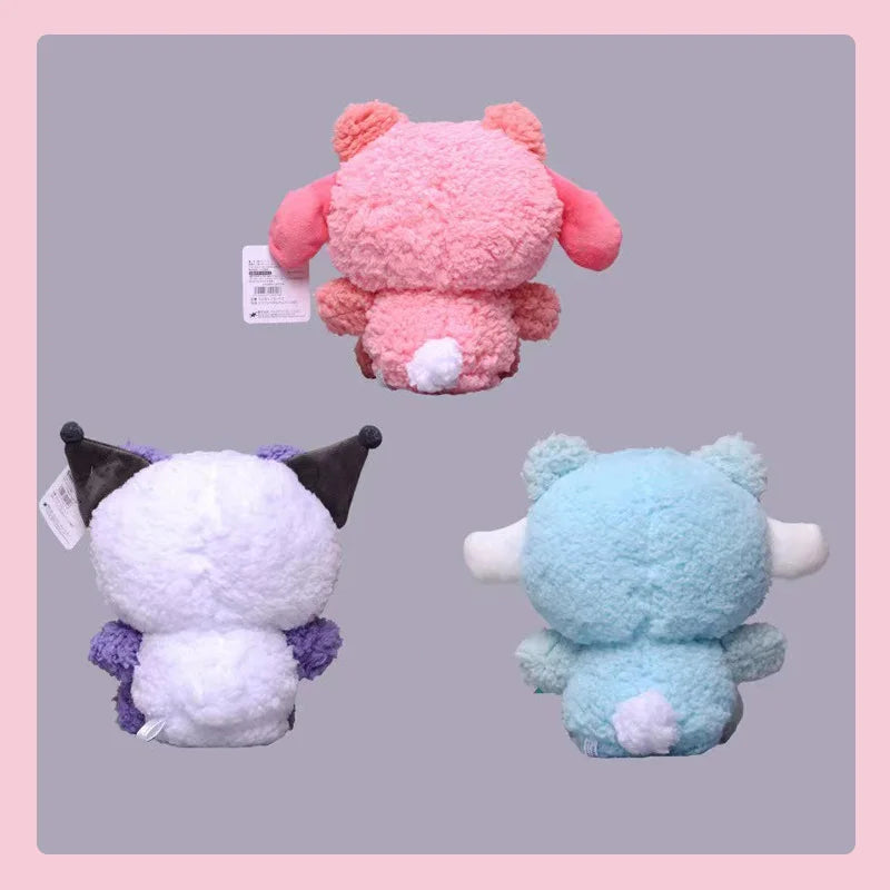 25Cm Plushie Sanrio Plush Toy Kawaii Hello Kitty Kuromi My Melody Cinnamorol Stuffed Animals Plush Doll for Kids Birthday Gift