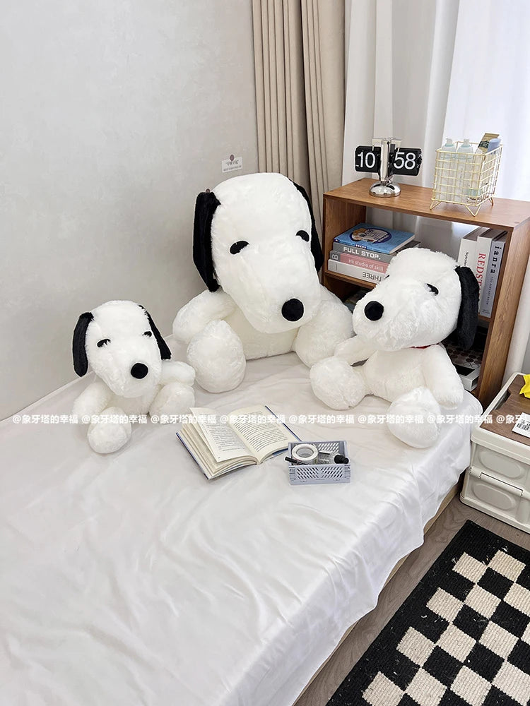 Big Size Kawaii White Doggy Plush Toys Puppy Plushies Dog Stuffed Doll Lovely Room Decor Bay Window Cushion Animal Toy Kid Gift