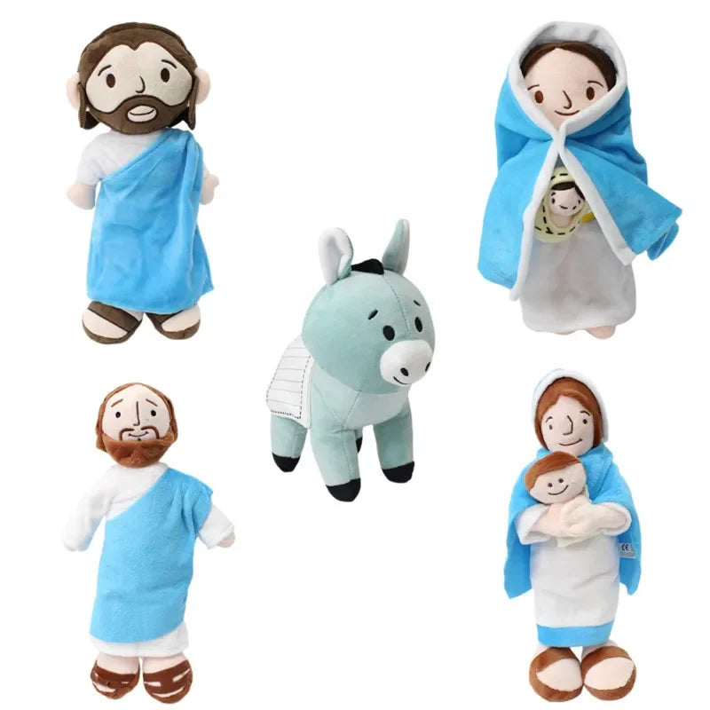 30cm Jesus Doll Plush Religious Figure Christening Religious Easter Christmas Jesus Doll Jesus Plush Doll Toy Birthday Gifts