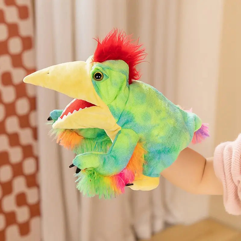 Stuffed Plush Dinosaur Toys Hand Finger Story Puppet Kawaii Dolls Educational Baby Toys Tyrannosaurus Rex Children Gift