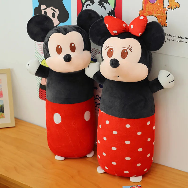 Mini Mickey Anime Peripheral Cartoon Cylinder Pillow Large Cloth Doll Children'S Gift Wholesale Plush Toy Birthday Gift Mouse