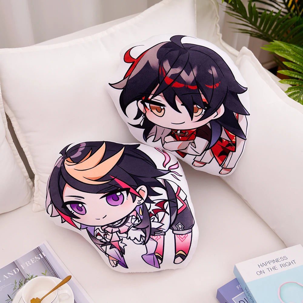 40cm Cute Luxiem Plush Toy Soft Plushies Cute Anime Ike Eveland Mysta Rias Vox Akuma Luca Shu Decorative Pillow Birthday Gifts