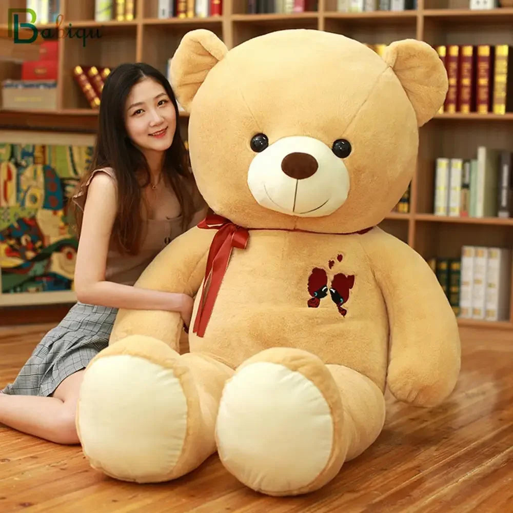 60-100CM Large Bear Plush Toy Lovely Giant Bear Huge Stuffed Soft Animal Dolls Birthday Gift For Girlfriend Lover