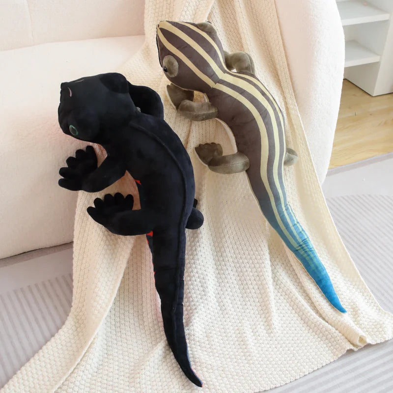 1pc Long 90/100cm Real Life Lizards Plush Toy Realistic Soft Reptiles Chameleon Day Geckos Stuffed Toys Doll Gifts For Kids Boys