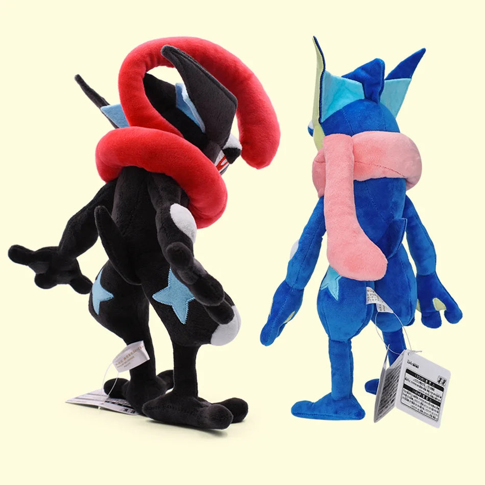 POKEMON 30cm Black Jiahe Ninja Frog Plush Figure Blue Black Ninja Frog foam Frog Pocket Monster Plush Toy Children Plush Doll Ho