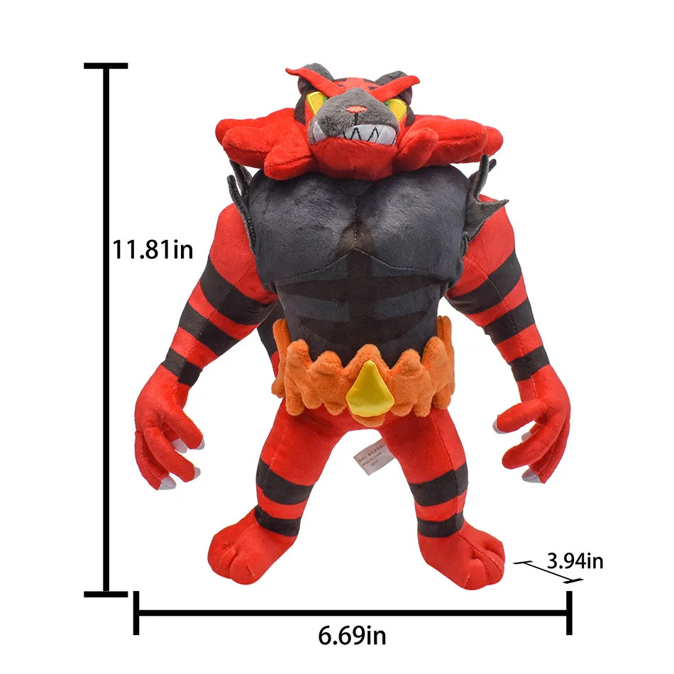 Pokemon Anime Figure Incineroar Litten Plush Toys Soft Stuffed Animals Cartoon Doll ChristmasToy Baby Kid Gift